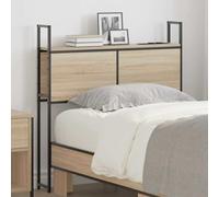 Mokuyary Headboard de Rangement avec Station de Charge Chêne Sonoma pour Lit, Décoration de Chambre à Coucher -J