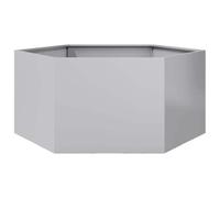 Mokuyary Jardinière hexagone 104x90x45 cm Acier galvanisé Lit Surélevé de Jardin, Bac de Plantation pour Cultiver Fleur Plantes Succulentes, Terrasse, Patio, Balcon