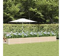 Mokuyary Jardinière Ivoire 480 x 50 x 45 cm Acier galvanisé Lit Surélevé de Jardin, Bac de Plantation pour Cultiver Fleur Plantes Succulentes, Terrasse, Patio, Balcon -H