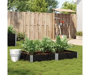 Mokuyary Jardinière Noir 150x100 cm Bois Massif de pin Lit Surélevé de Jardin, Bac de Plantation pour Cultiver Fleur Plantes Succulentes, Terrasse, Patio, Balcon -A