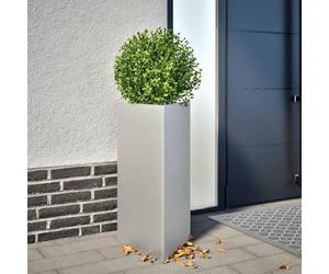 Mokuyary Jardinières 2 pièce Triangulaire 40x40x75 cm Acier galvanisé Lit Surélevé de Jardin, Bac de Plantation pour Cultiver Fleur Plantes Succulentes, Terrasse, Patio, Balcon