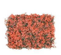 Mokuyary Lot de 24 brise-vue en feuille d'érable - Rouge clair - 40 x 60 cm - Clôture de jardin pour paysage, jardin, décoration extérieure