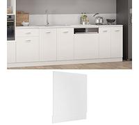 Mokuyary Lyon Panneau de lave-vaisselle Blanc 59,5 x 3 x 67 cm En matériau dérivé du bois Kitchenette, armoire, meuble bas, armoire de cuisine, armoire suspendue