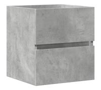 Mokuyary Meuble de salle de bain à suspendre en matériau dérivé du bois avec tiroir - Gris béton - 41 x 38,5 x 45 cm - Meuble de salle de bain pour salle de bain, cuisine, meuble de salle de bain
