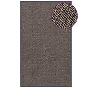 Mokuyary Paillasson touffeté, marron foncé, 90 x 150 cm, pour l'intérieur et l'extérieur, antidérapant, lavable et résistant aux intempéries, pour l'entrée et l'extérieur