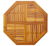 Mokuyary Plateau de table 90 x 90 x 2,2 cm octogonal en bois massif d'acacia - Plateau de rechange pour table de cuisine, bureau, table de jardin, table haute, table basse, table d'appoint