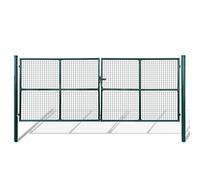 Mokuyary Portail de Jardin en Maille 400x150 cm Portillon de Jardin, Clôture de Extérieure Porte pour Cour, Arrière, Patio, Terrasse