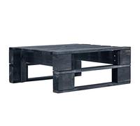 Mokuyary Pouf Palette de Jardin Noir Bois de pin imprégné Repose-Pied de Jardin, Tabouret Meuble de Terrasse pour Canapé, Balcon, Extérieur