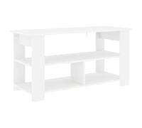 Mokuyary Support de télévision Blanc 100 x 40 x 50 cm Meuble Télé Table de Télévision, Console TV Armoire de Télé pour Salon, Chambre à Coucher
