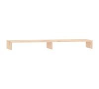 Mokuyary Support pour Moniteur 100x27x10 cm Bois de pin Solide Rehausseur de Moniteur, Support pour écran d'ordinateur pour Bureau et Chambre
