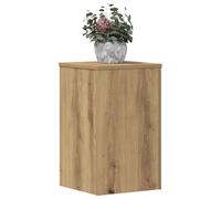 Mokuyary Supports de plantes 2 unités en bois de chêne artisian 30 x 30 x 50 cm Étagère creuse haute résistance qui peut être remplie de sable et de gravier pour fleurs, pot, plante de maison