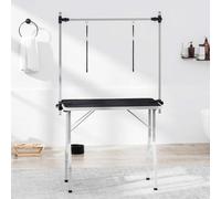 Mokuyary Table de Toilettage Ajustable pour Chiens Chats 2 Potences, Travail Antidérapante Kit Toilettage Chien Animaux pour Chien, Chiot, Chat