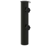 Mokuyary Tube de Base de Parasol 0.6 kg Noir Fer for 40-50 mm Pole Jardin