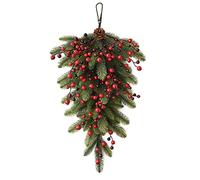 Mokyler Guirlande de Noël artificielle - 70 cm de long - Mélange de pin et de baies - Décoration murale