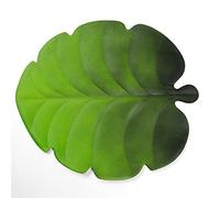 Mokyler Lot de 6 sets de table à feuilles vertes artificielles en EVA - Isolation thermique - Antidérapant - Grandes feuilles vertes - Décoration pour fête
