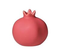 Mokylor Vase en Céramique en Forme de Grenade, Vase à Fleurs d'art Créatif Moderne, Mini Petit Vase en Porcelaine, Vase Nordique, Porte-Stylo en Verre, Porte-Crayon, Arrangement Floral,(Rouge)