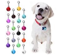 Molain 16 cloches de collier de chien de chat, clochette pour collier de chat, breloques de collier de chien,accessoires de collier pour animaux de compagnie,décoration d'artisanat de fête de festival