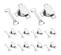 Molain Crochets de couture et œillets de fermeture pour pantalons, jupes, robes, pantalons, fermetures à crochets et œillets pour couture de vêtements, Argenté, taille unique