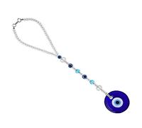 Molain Décoration Bleu Contre Le Mauvais œil pour Rétroviseur de Voiture, Accessoire Perlé Contre Le Mauvais œil, Pendentif de Fenêtre