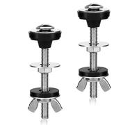 Molain Lot de 2 vis de réservoir de chasse d'eau en acier inoxydable pour réservoir de chasse d'eau sur cuvette de WC