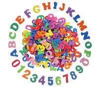 Molain Lot de 260 autocollants en mousse avec lettres et chiffres de l'alphabet de A à Z - Couleurs assorties - Pour loisirs créatifs, scrapbooking, projets scolaires pour enfants, décorations de fête