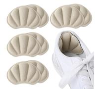 Molain Lot De 4 Paires De Coussinets De Talon Autoadhésifs Pour Chaussures Trop Grandes Et Lâches Coussinets De Talon Antidérapants Antiampoules Protection Des Pieds Pour Homme Et Femme (Nude)