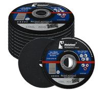 Molatool Lot de 10 disques à tronçonner professionnels 125 x 1,6 x 22,2 mm pour métal, acier, acier inoxydable/inox, pour meuleuse d'angle