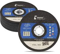 Molatool Lot de 10 disques à tronçonner professionnels 150 x 1,6 x 22,2 mm pour métal, acier, acier inoxydable/inox, pour meuleuse d'angle