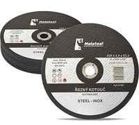 Molatool Lot de 10 disques à tronçonner standard 230 x 2,5 x 22,2 mm pour métal, acier, acier inoxydable/acier inoxydable, lot de 10 pour meuleuse d'angle