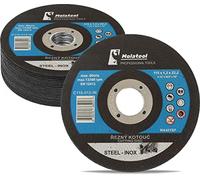 Molatool Lot de 25 disques à tronçonner professionnels 115 x 1,2 x 22,2 mm pour métal, acier, acier inoxydable/inox, lot de 25 disques flexibles pour meuleuse d'angle