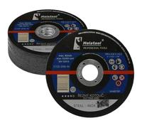 Molatool Lot de 25 disques à tronçonner professionnels 125 x 0,8 x 22,2 mm pour métal, acier, acier inoxydable/inox, lot avantageux de 25 disques flexibles pour meuleuse d'angle