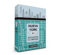MOLAVIAJAR Nueva York 51 rutas andando con visitas virtuales, 51 tarjetas con su ruta, mapa y vídeo exclusivo, Tamaño 13 x 9 x 3,5 cm