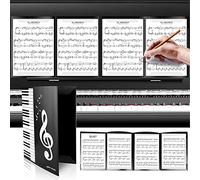 Molbory Classeur de partitions à 6 pages - Pliable - Classeur de musique - Format A4 - Format A4 - Classeur de fichiers de musique - En plastique - Pour musiciens, groupe
