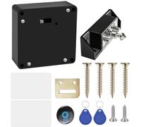 Molbory Serrure d'armoire intelligente, serrure invisible, ouverture électronique pour carte RFID, capteur de carte IC, tiroir d'armoire pour usines, bibliothèques de sauna et bureaux