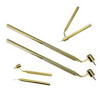 Molbory Stylo Peinture Lot de 2 0.7+0.8mm Fluides Inclinés Retouche Tip Applicateur Fine Line Voiture Outil Dessin Rayures Calligraphie