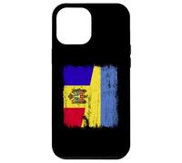 Moldavie Ukraine Demi-Drapeau Moldave Ukrainien Heritage Coque pour iPhone 12 Pro Max