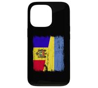 Moldavie Ukraine Demi-Drapeau Moldave Ukrainien Heritage Coque pour iPhone 13 Pro