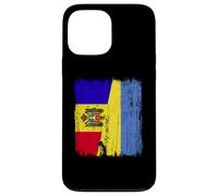 Moldavie Ukraine Demi-Drapeau Moldave Ukrainien Heritage Coque pour iPhone 13 Pro Max