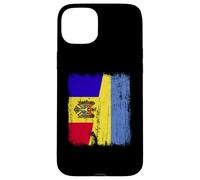 Moldavie Ukraine Demi-Drapeau Moldave Ukrainien Heritage Coque pour iPhone 15 Plus
