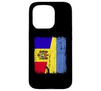 Moldavie Ukraine Demi-Drapeau Moldave Ukrainien Heritage Coque pour iPhone 15 Pro