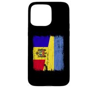 Moldavie Ukraine Demi-Drapeau Moldave Ukrainien Heritage Coque pour iPhone 15 Pro Max