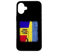 Moldavie Ukraine Demi-Drapeau Moldave Ukrainien Heritage Coque pour iPhone 16 Plus