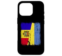 Moldavie Ukraine Demi-Drapeau Moldave Ukrainien Heritage Coque pour iPhone 16 Pro