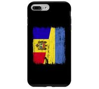 Moldavie Ukraine Demi-Drapeau Moldave Ukrainien Heritage Coque pour iPhone 7 Plus/8 Plus