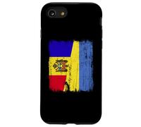 Moldavie Ukraine Demi-Drapeau Moldave Ukrainien Heritage Coque pour iPhone SE (2020) / 7/8
