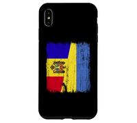 Moldavie Ukraine Demi-Drapeau Moldave Ukrainien Heritage Coque pour iPhone XS Max