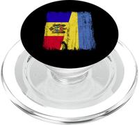 Moldavie Ukraine Demi-Drapeau Moldave Ukrainien Heritage PopSockets PopGrip pour MagSafe