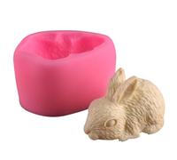 Molde De Fondant De Conejito | Molde De Fundición De Resina De Conejito De Pascua, Molde Del Jabón Del Silicón Del Conejo 3D, Molde Del Chocolate Del Pudín Del Hielo De La Jalea Del Caramelo De La