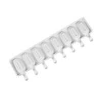 Molde De Silicona Para Helados De 8 Cavidades, Moldes De Moldes Diy Para Cubos De Hielo, Máquina Para Hacer Helados, Bandeja Para Postres, Palos De Paleta, Material Grueso
