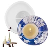 Moldes Para Portavelas De Resina Molde Decorativo, Diseño Antiadherente, Multifuncional | Molde De Piedra Irregular Con Silicona Duradera, Artesanía En Resina Para Velas De Té,